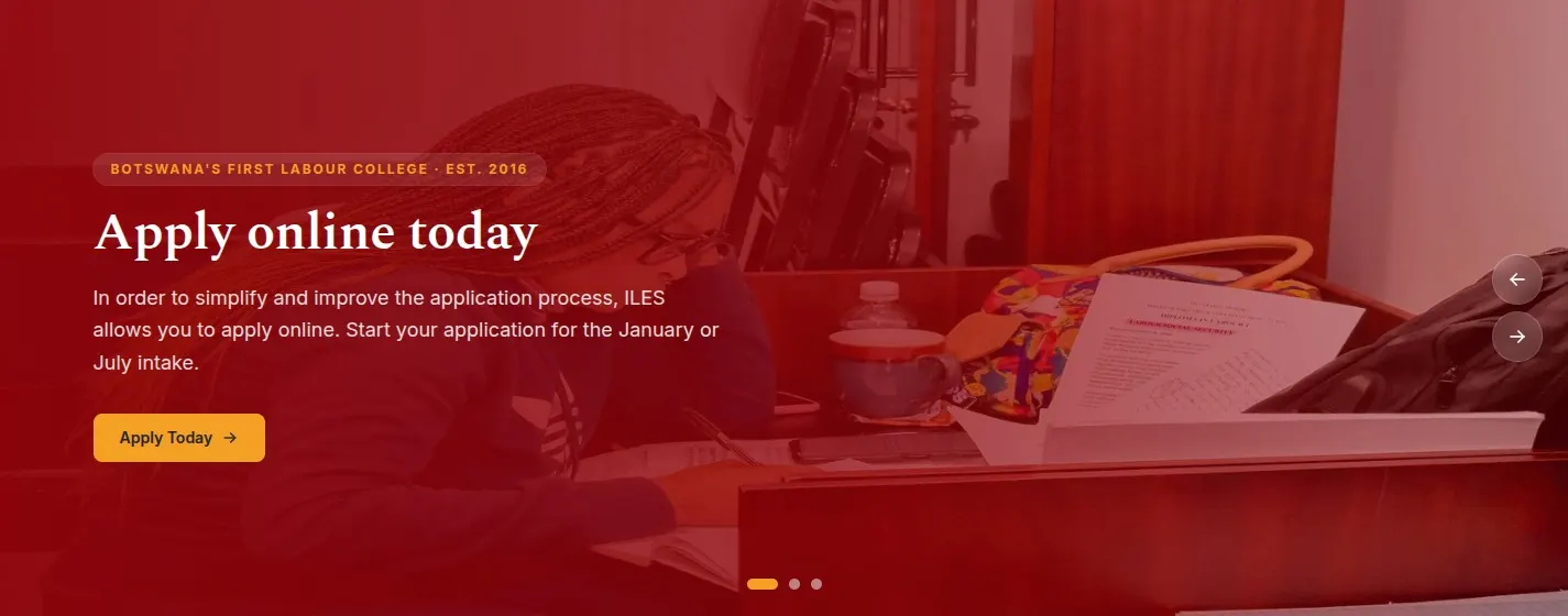 ILES College website built by Apjakal IT Solutions