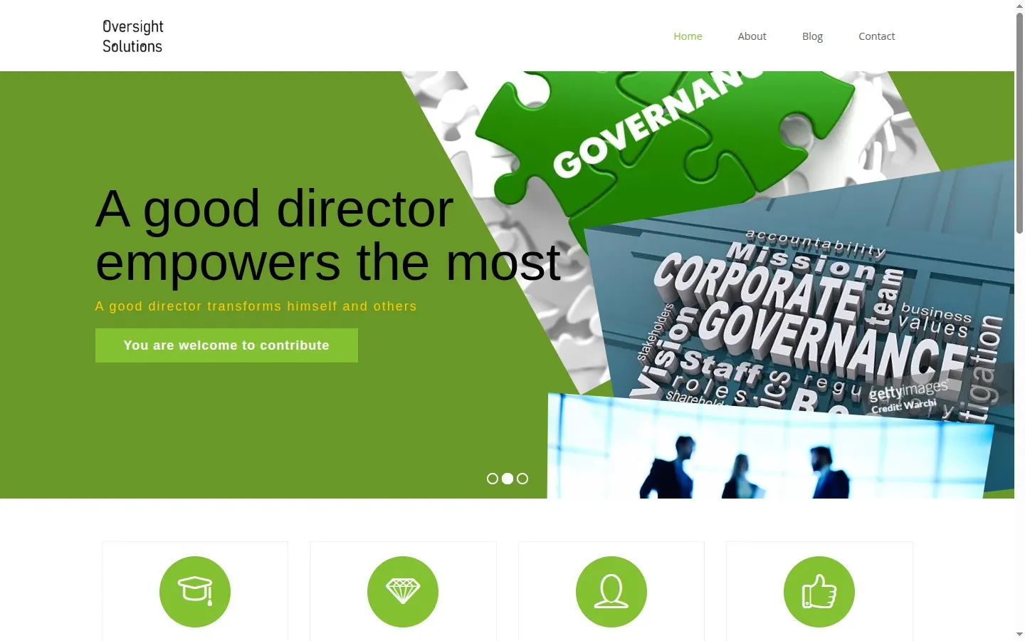 Oversight Solutions website built by Apjakal IT Solutions
